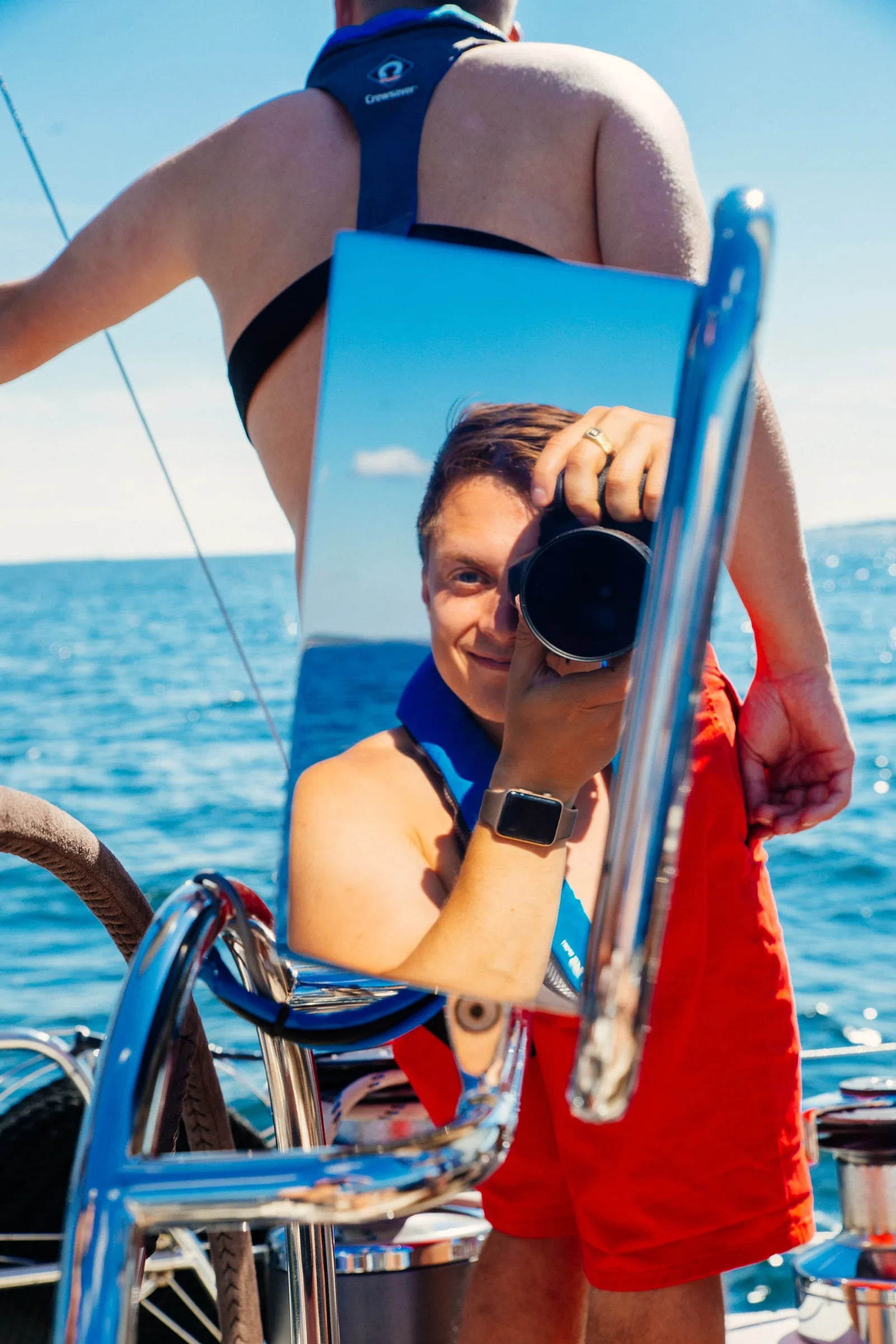 Photographing at sea
